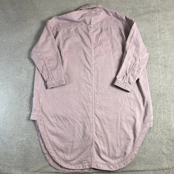 Antropologie PILCRO Utility Dress Women's‎ Large Button Front Pink - Picture 6 of 15